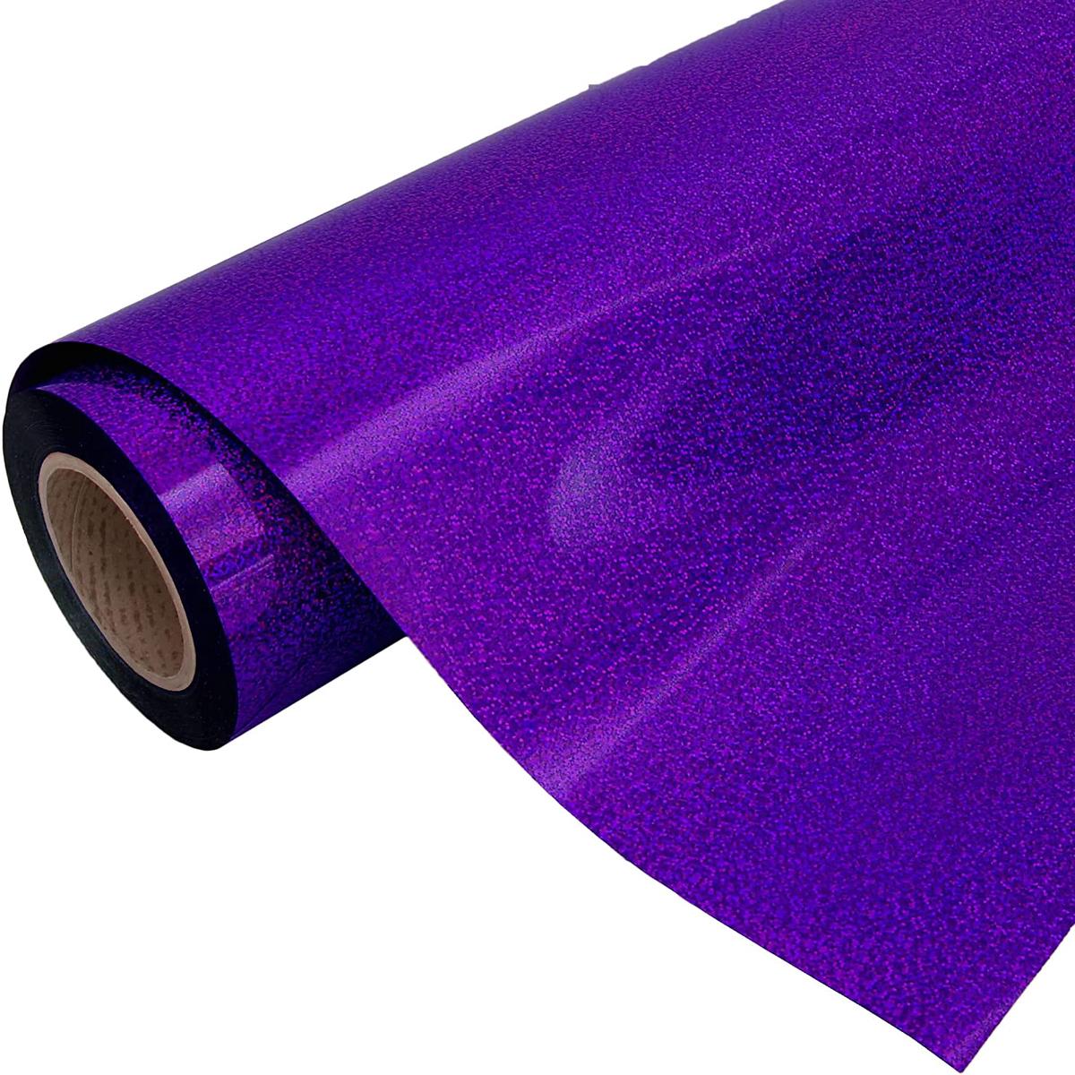Holographic Purple 20″ Heat Transfer Vinyl Film By The Yard