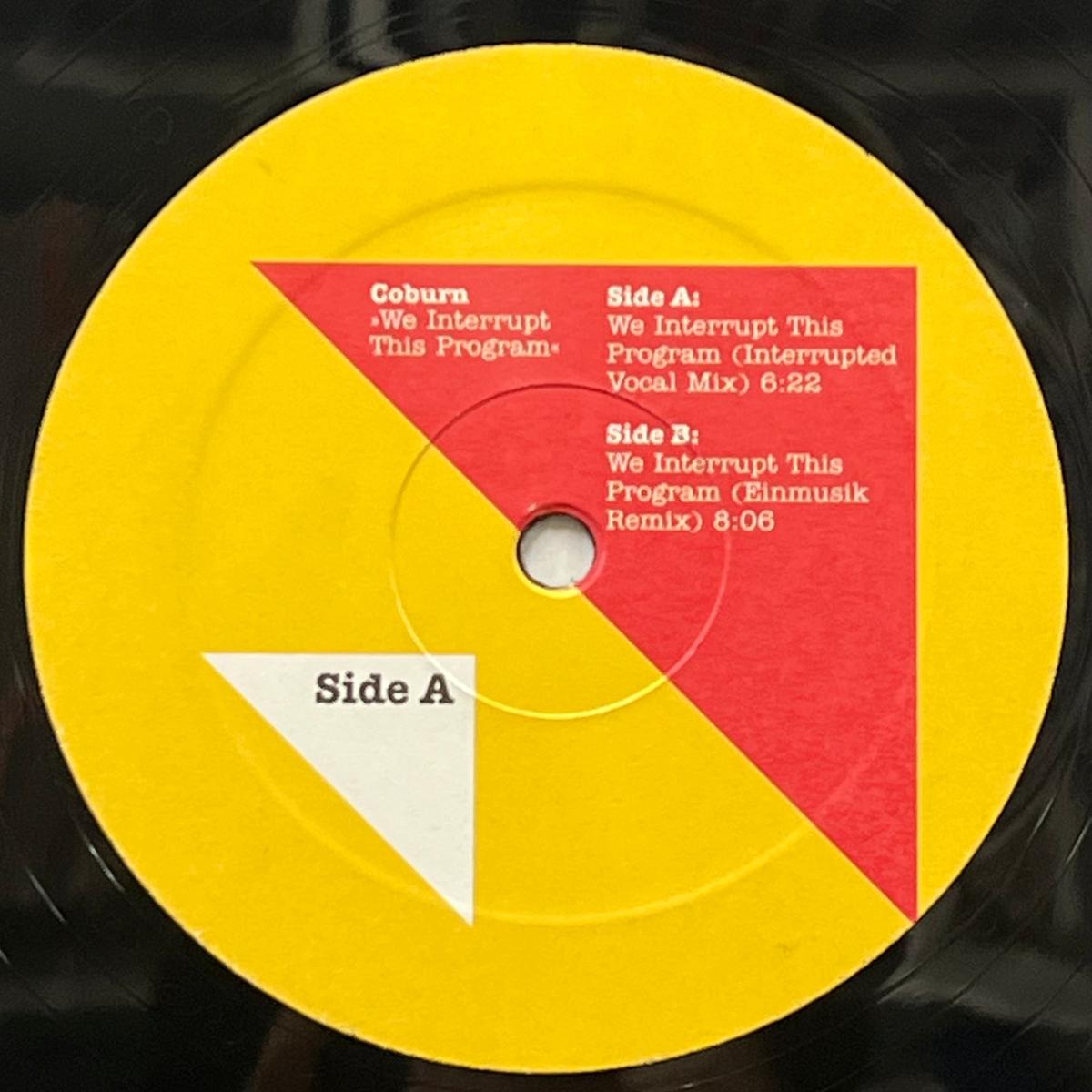 COBURN / We Interrupt This Program (Great Stuff Recordings GSR011, 12inch)