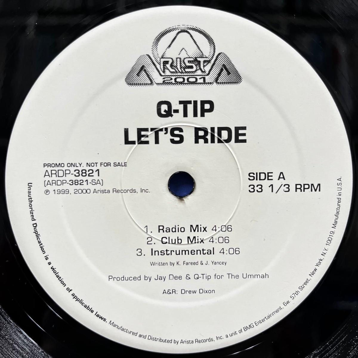 Q-TIP / Let’s Ride (ARDP-3821, 12inch) Promo