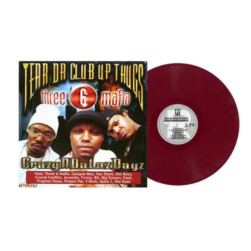 TEAR DA CLUB UP THUGS OF THREE – CrazyNDaLazDayz (2023 Reissue) – 2LP – Dried Blood Coloured Vinyl