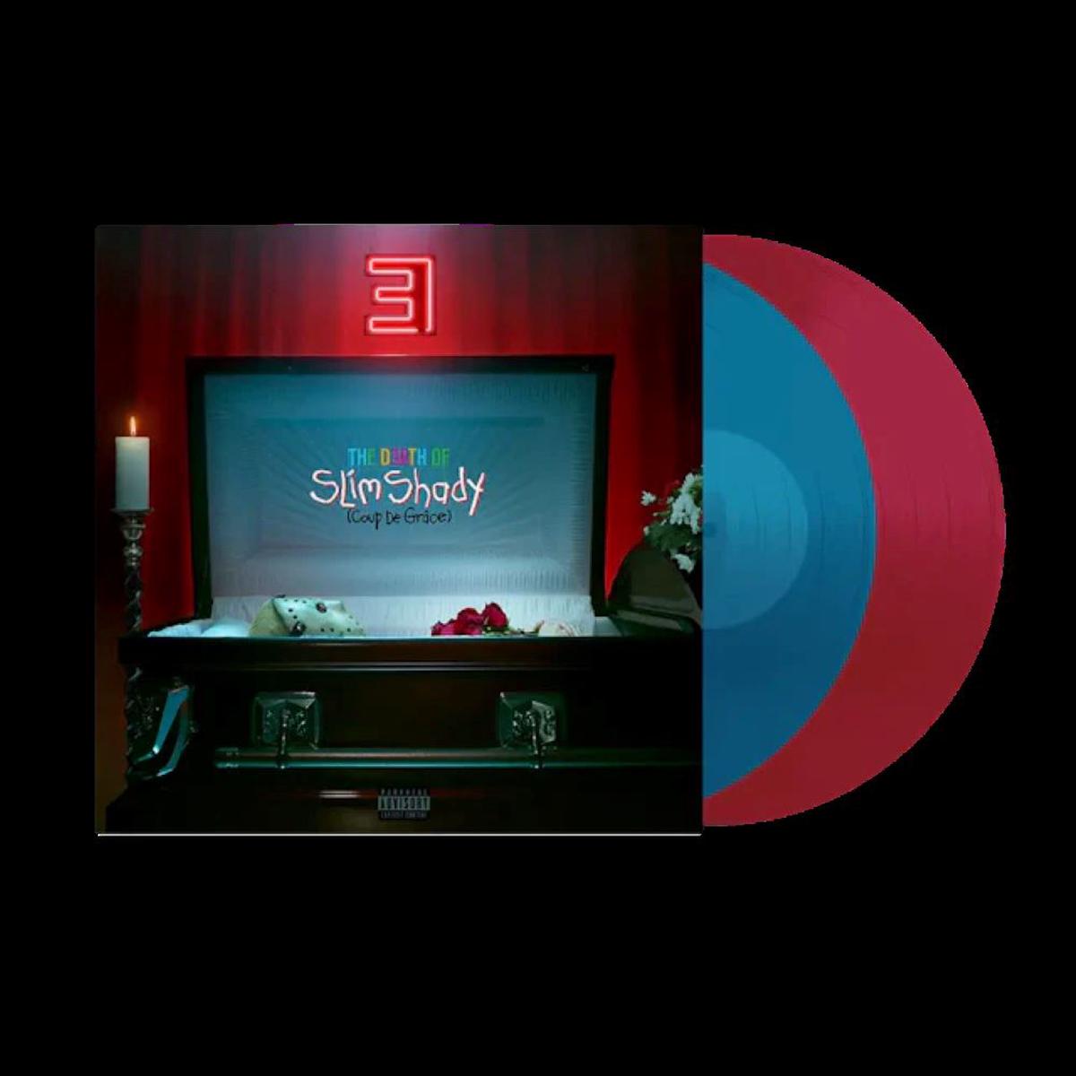 Eminem The Death Of Slim Shady (Coup De Grce) Vinyl LP Sea Blue & Ruby Red Translucent Colour 2024 – Default Title