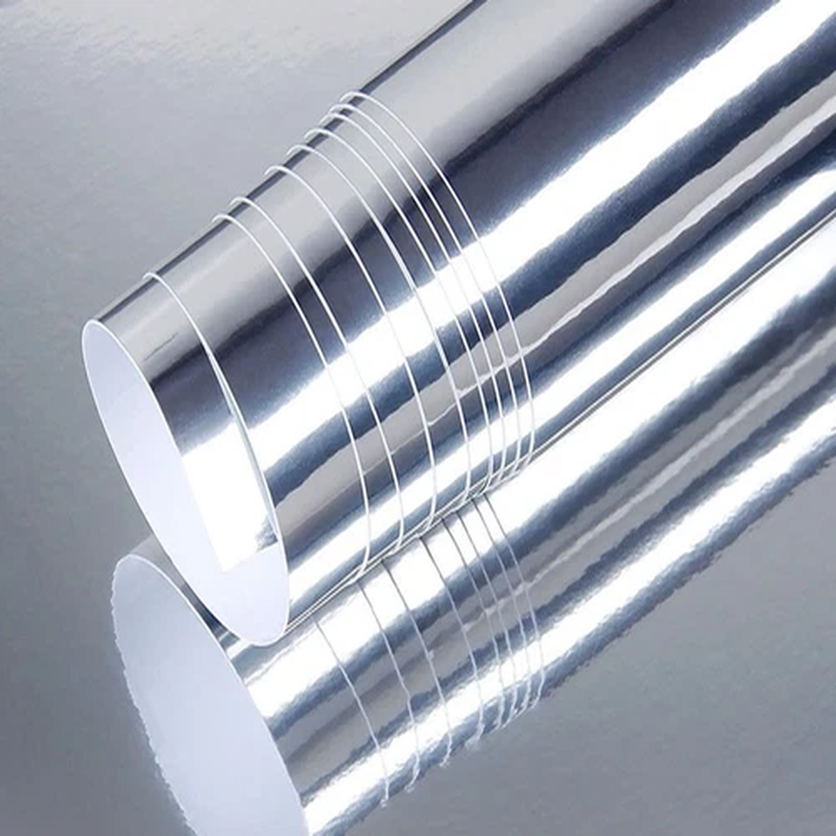 12″ x 60″ Silver Chrome Mirror Vinyl Film Wrap Sticker Stretchable 1ft x 5ft