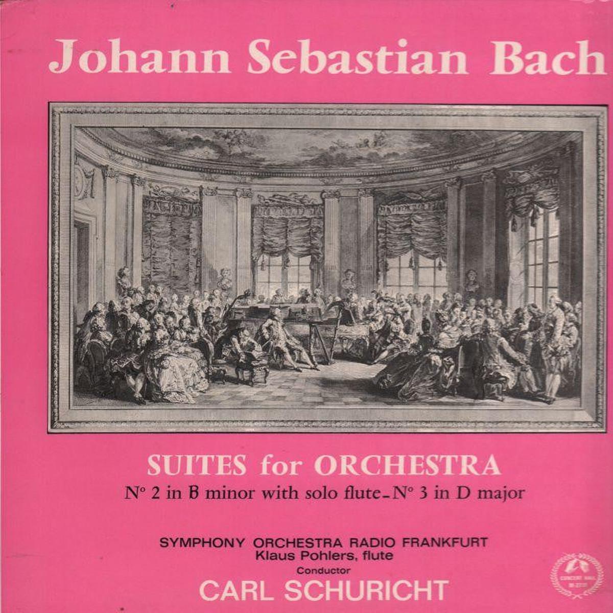 Suites For Orchestra No 2 In B Minor With Solo Flute No 3 In D Major-Concert Hall-Vinyl LP-VG/NM