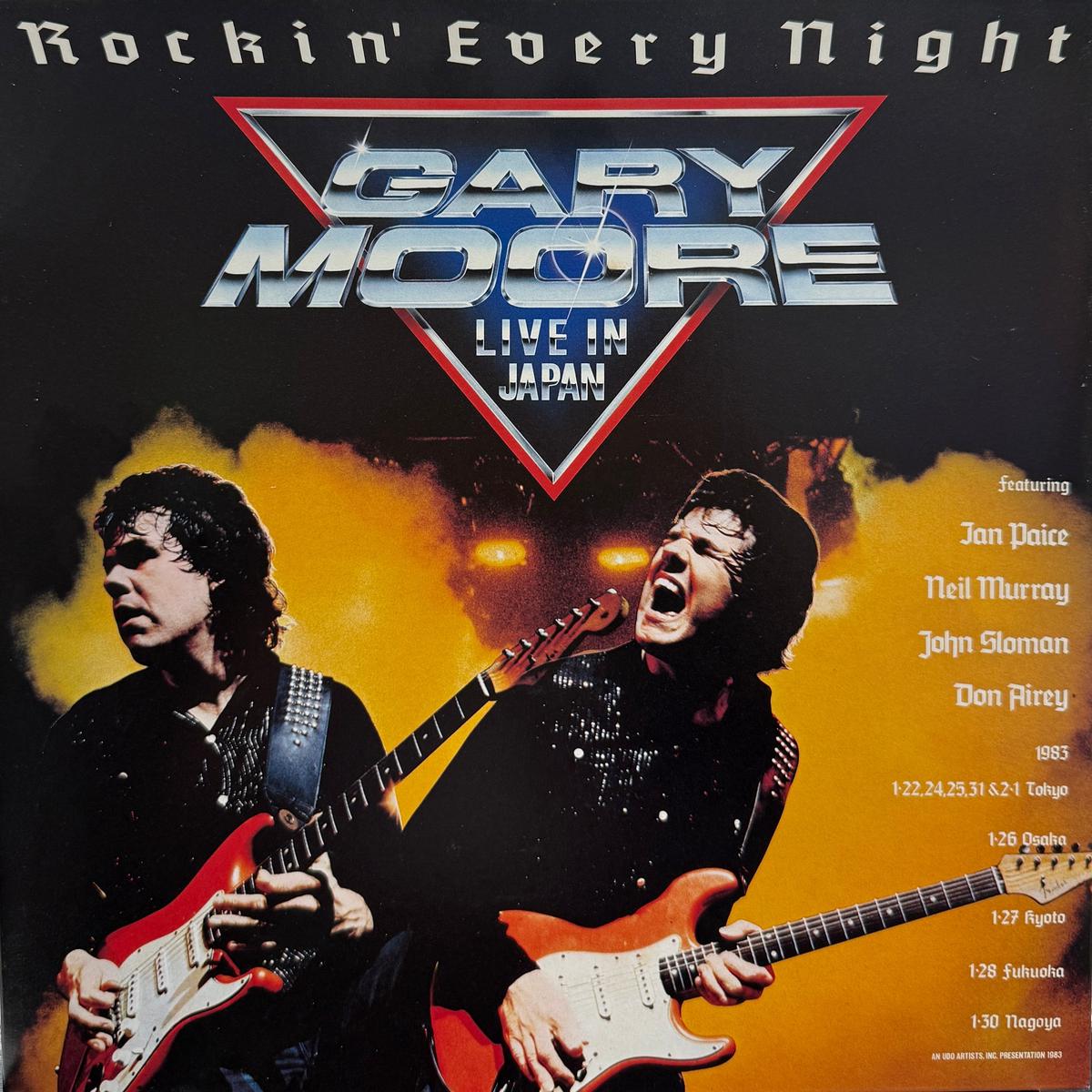 GARY MOORE / Rockin’ Every Night – Live In Japan (Virgin VIL-6039, LP)