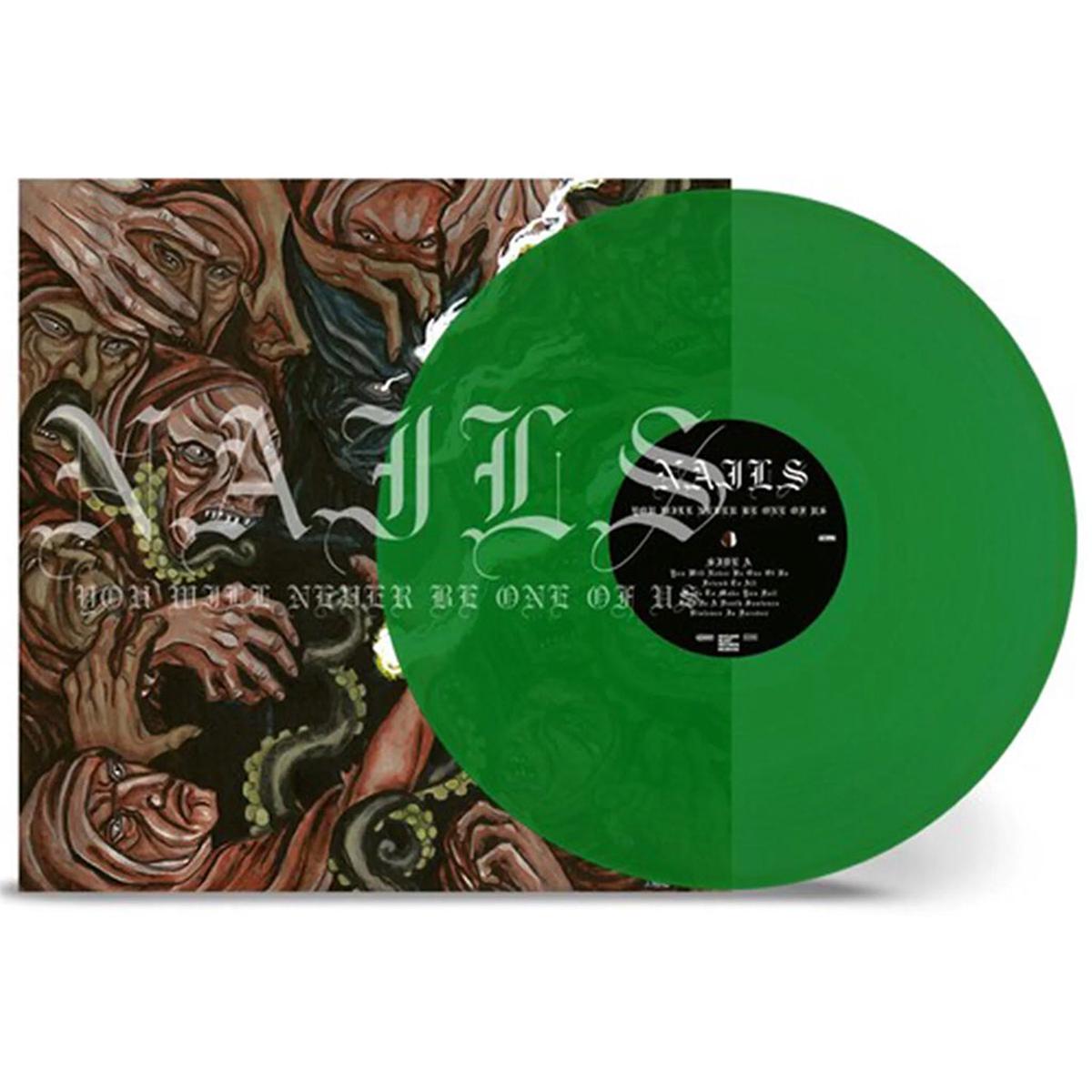 NAILS – You Will Never Be One Of Us (Reissue) – LP – Transparent Green Vinyl
