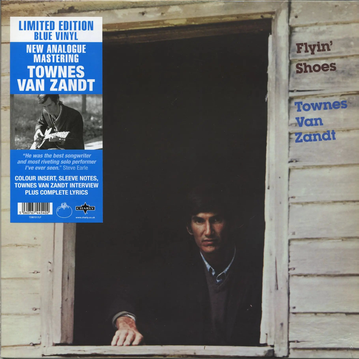 TOWNES VAN ZANDT – Flyin’ Shoes (Reissue) – LP – Blue Vinyl
