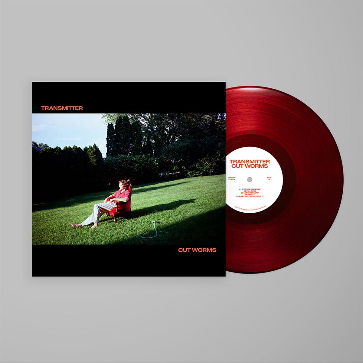 CUT WORMS 8211 Transmitter 8211 LP 8211 Clear Red Colour Vinyl MAR 13