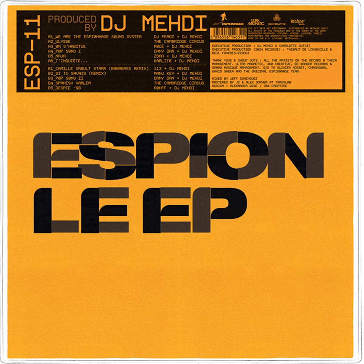 DJ MEHDI – Espion Le EP (Reissue) – LP – Collectors Crystal Clear Vinyl [OCT 25]