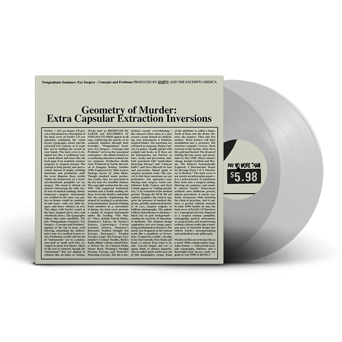 EARTH X BLACK NOIE 8211 Geometry Of Murder The Extra Capsular Extraction Inversions 8211 2LP 8211 Crystal Clear Vinyl MAR 20
